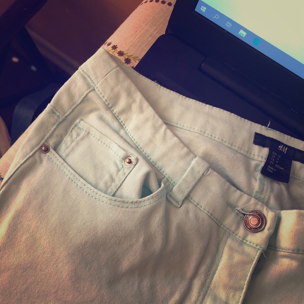 Mint Green skinny Jeans